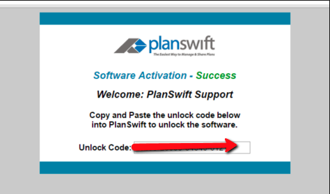 Planswift activation help